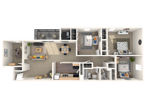 Quartz With Den 3 Bedroom 2 Bath